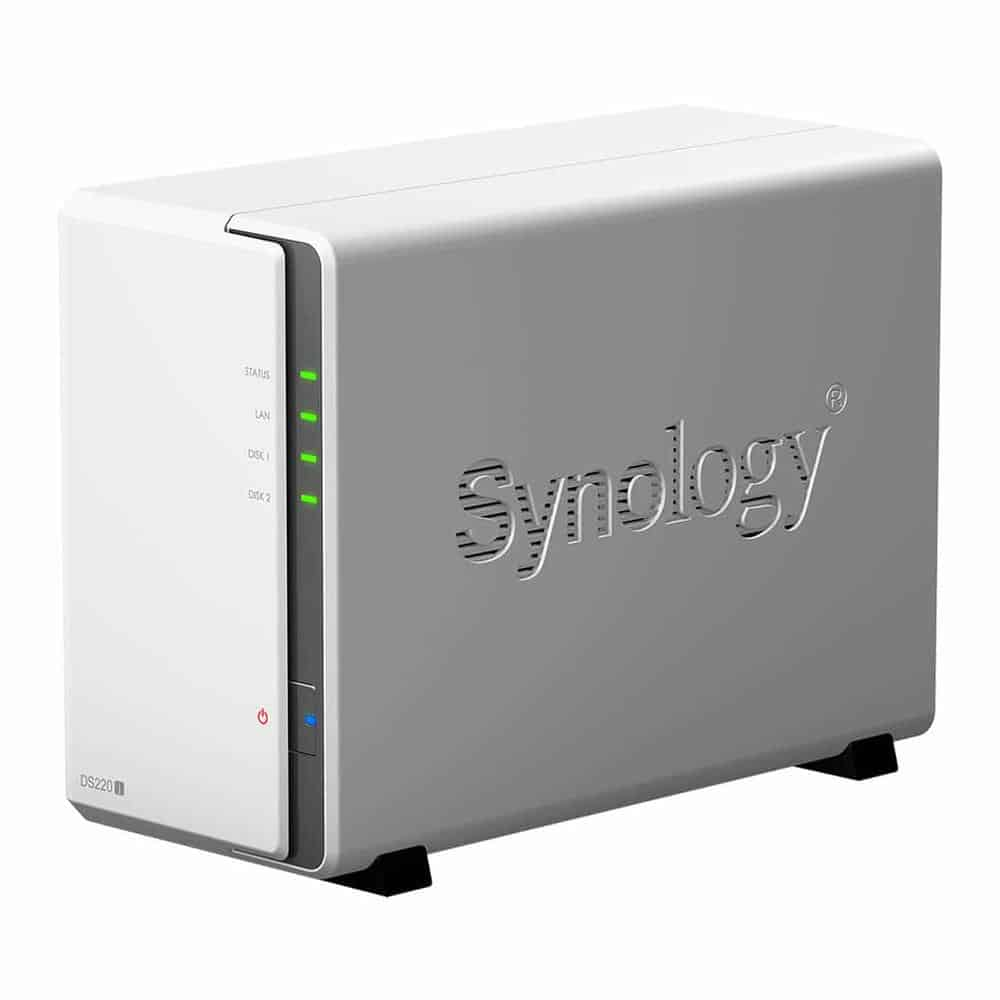 Synology DS223J 2 Bay NAS + 2x 4TB Seagate IronWolf HDDs